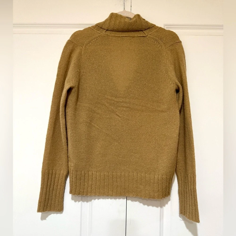 J. Crew Camel Cowl Neck Sweater lightweight sz M